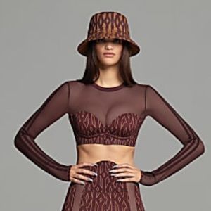 Ivy Park Icy Park brown active wear top M